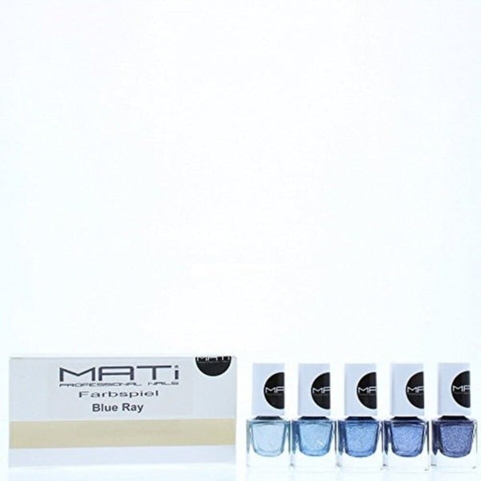 image 1 of MATi Professional Nails Gift Set Blue Ray 5 x 5ml Nail Polish | Multi