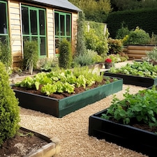 GardenSkill Garden Raised Bed 2x2x0.5m H - Modular Vegetable Planter Frame Kit for Crops Flowers - Ultra Deep 20 Inch Grow Box Trough