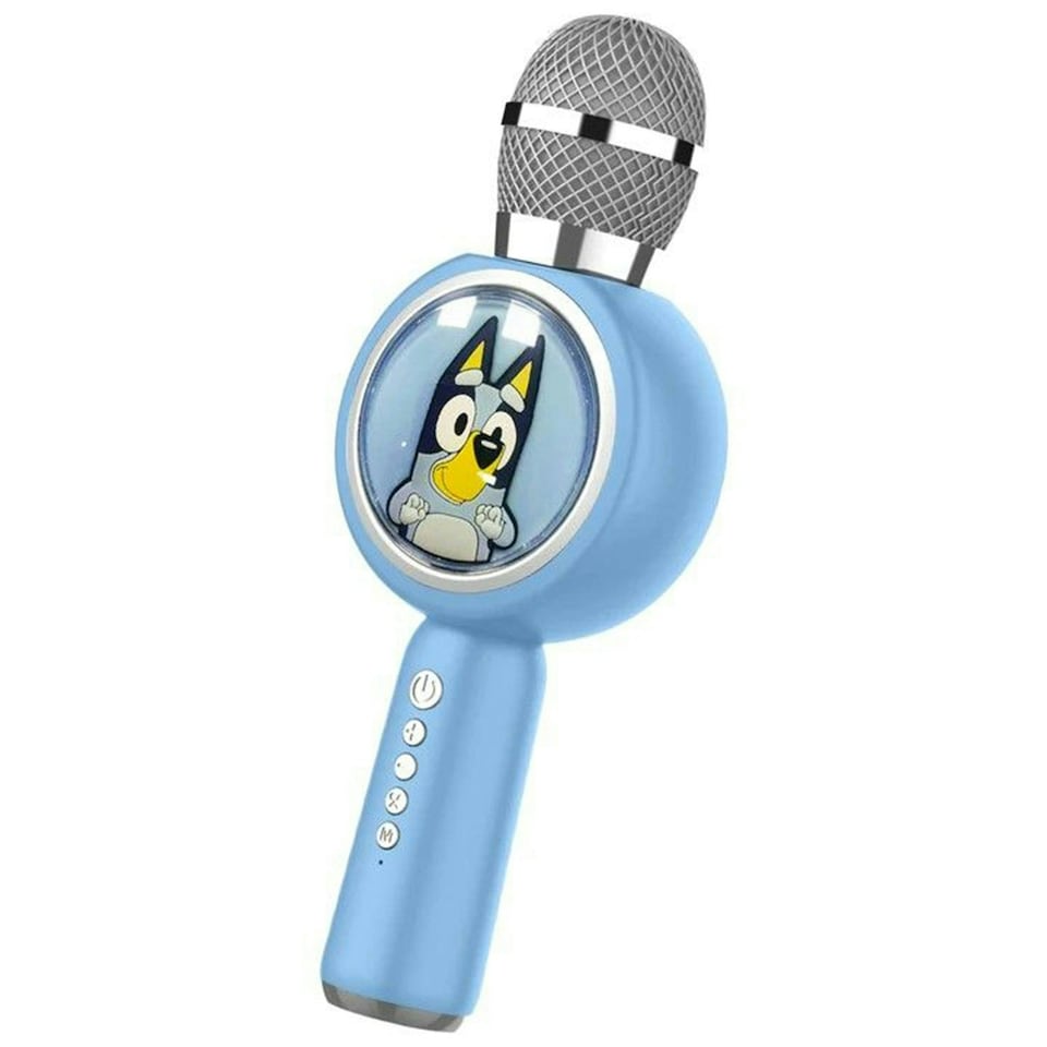 image 1 of Bluey Karaoke Microphone and Wireless Speaker with LED Lights