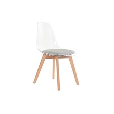 Dining Chair DKD Home Decor Grey Wood Polycarbonate 54 x 47 x 81 cm Grey