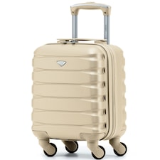 40x30x20cm Wizz Air & Vueling Maximum Size Free Cabin Carry On Lightweight 4 Wheel ABS Hard Case Suitcases Cabin Carry On Hand Luggage Cream | Champagne | Cabin Bag