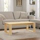 image 2 of Rectangular Coffee Table Living Room Furniture Oak Brown