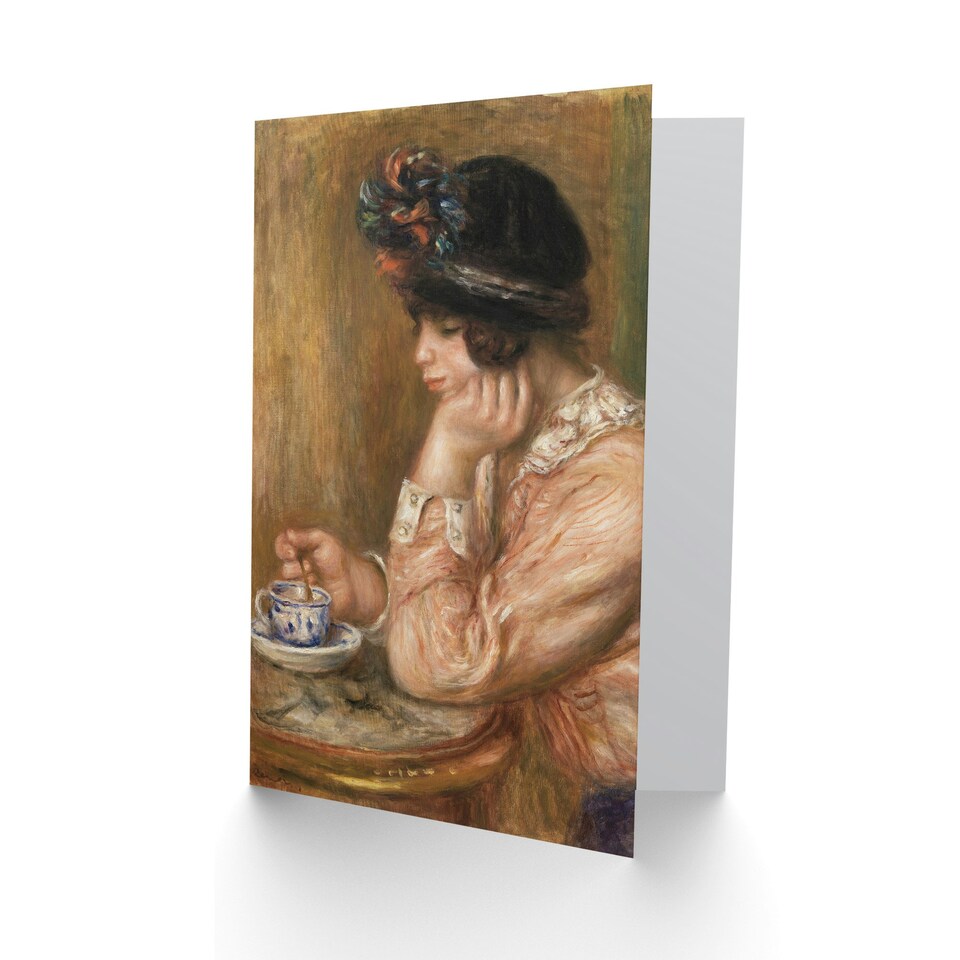 image 1 of Pierre Auguste Renoir Art Card Cup of Chocolate