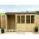 image 2 of 12 x 11 REVERSE Pressure Treated Tongue And Groove Apex Summerhouse (12' x 11' / 12ft x 11ft) (12' x 11' / 12ft x 11ft) (12x11)