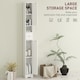 image 3 of HOMCOM 20cm Slim Bathroom Storage Cabinet with Adjustable Shelves White | White