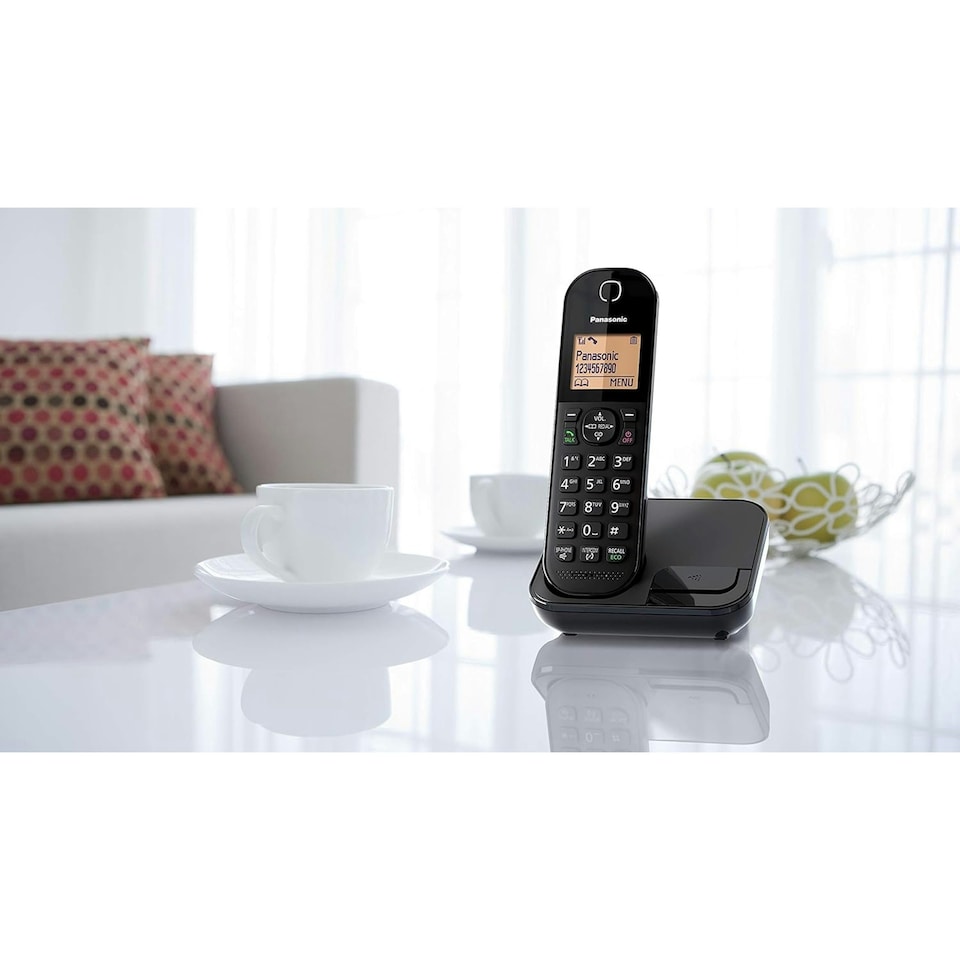 image 1 of Panasonic KX-TGC410EB Black Cordless Phone