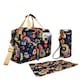 image 1 of Baby Changing Bag with Bottle Holder and Changing Mat - Navy
