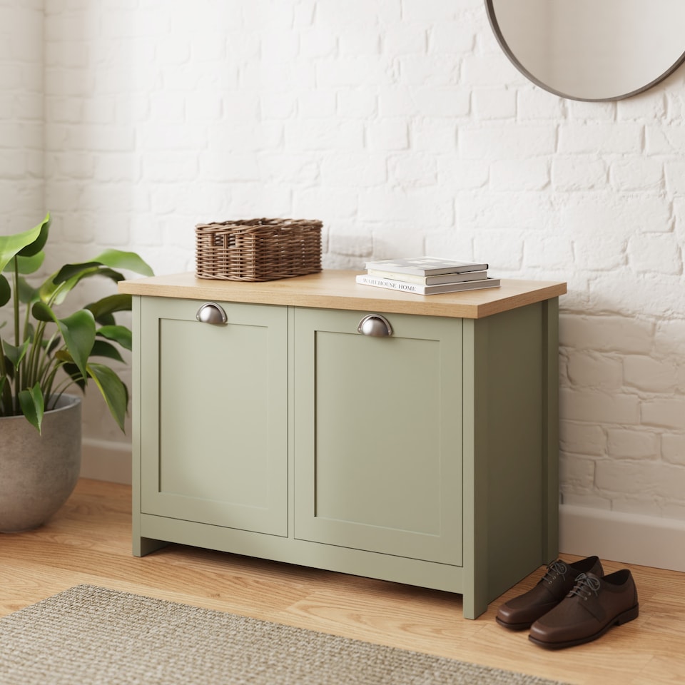 image 1 of Lancaster Shoe Storage | Green | Sage Green