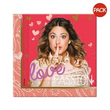 Violetta Music Passion Napkins (Pack of 20) - Multicoloured - One Size