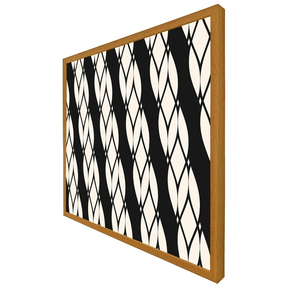 image 1 of Geometric rope pattern (Picture Frame) Brown | Oak | XS