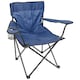 image 5 of Harbour Housewares Folding Canvas Camping Chairs - Matt Black/Navy - Pack of 4