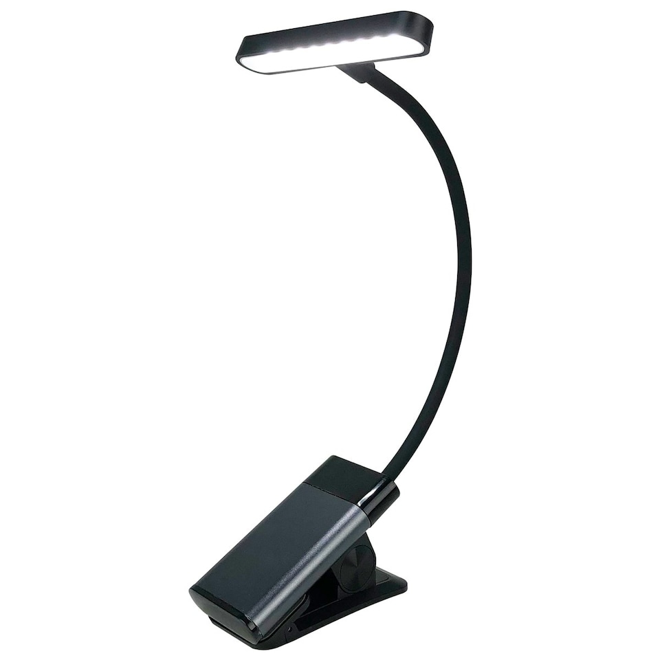 image 1 of Xtralite 19 LED Rechargeable Clip-On Book Light | Black