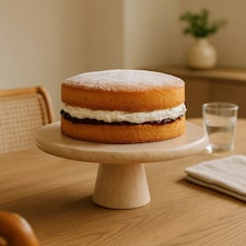 Himaya Champagne Marble Cake Stand Cream