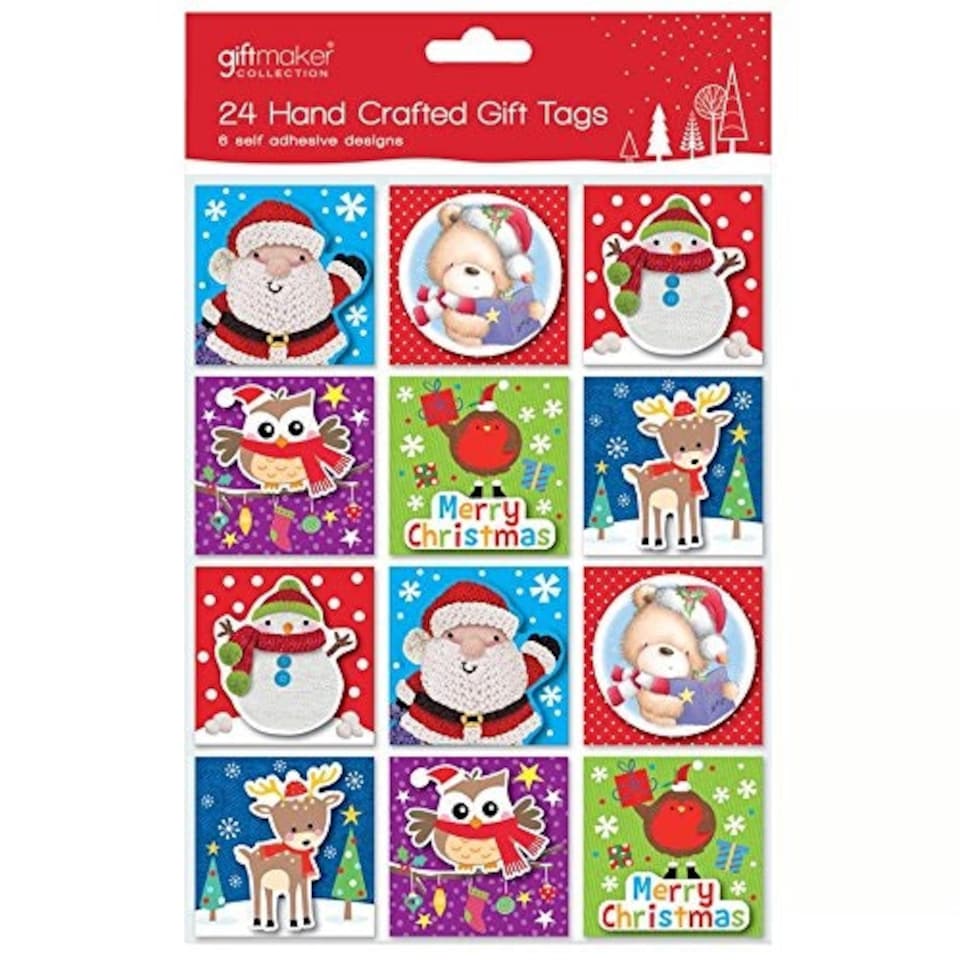 image 1 of Pack of 24 Hand Crafted Christmas Gift Tags