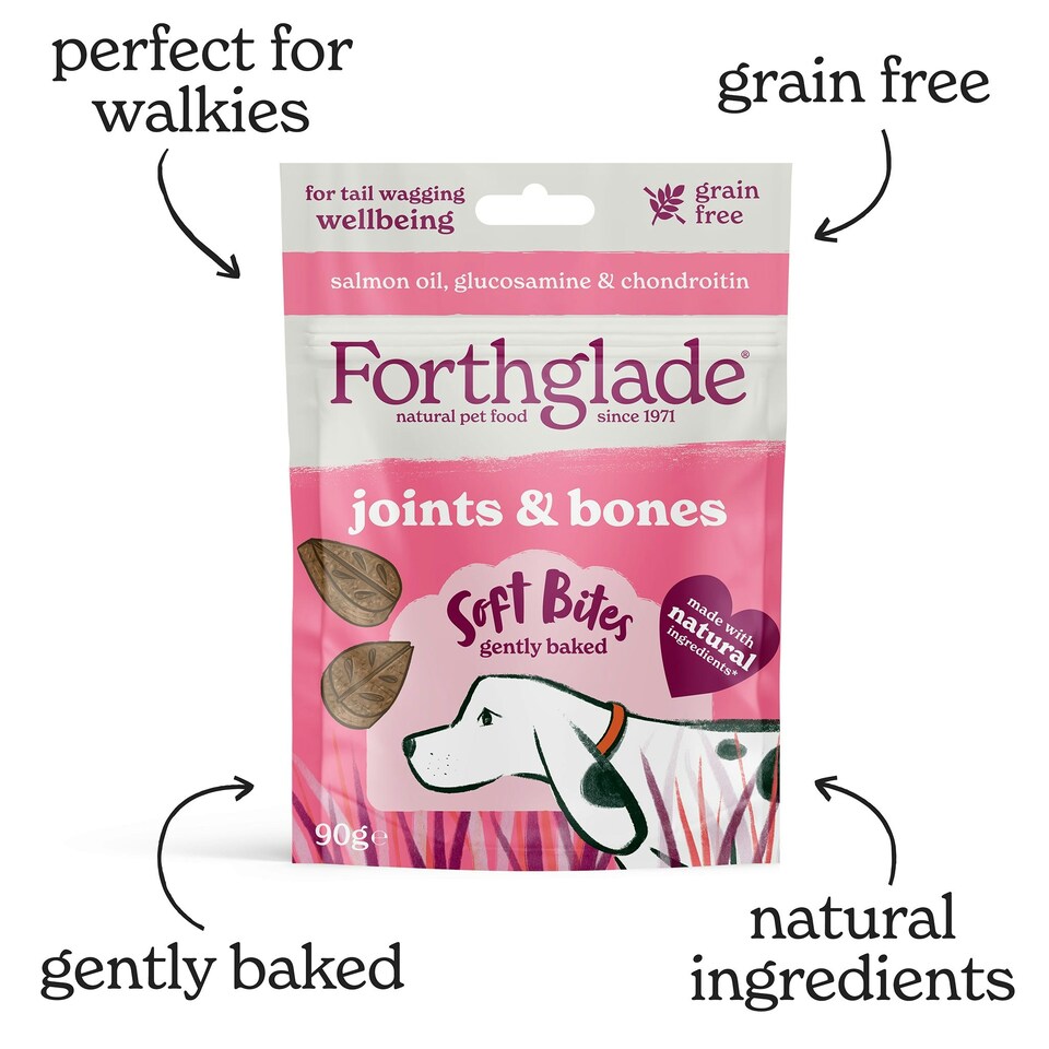 image 1 of Joints & Bones Salmon Oil Soft Bite Dog Treats (8x90g)