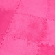 image 6 of OHS 9 x Teddy Fleece Interlocking Foam Floor Tiles Yoga Kids Mat Carpet | Pink | Hot Pink