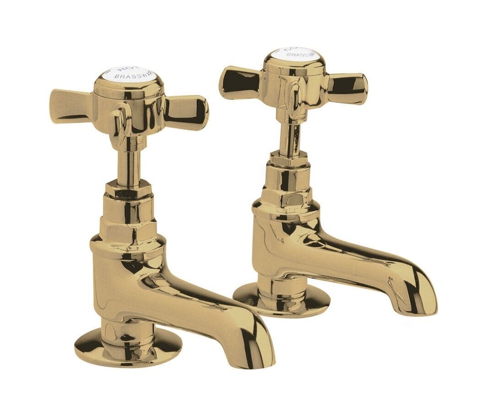 image 1 of Balterley Traditional Bathroom Crosshead Basin Pillar Taps