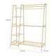 image 6 of Living and Home Bamboo Bedroom Clothes Rack - Natural - 130cm