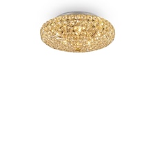 King 5 Light Ceiling Light Gold
