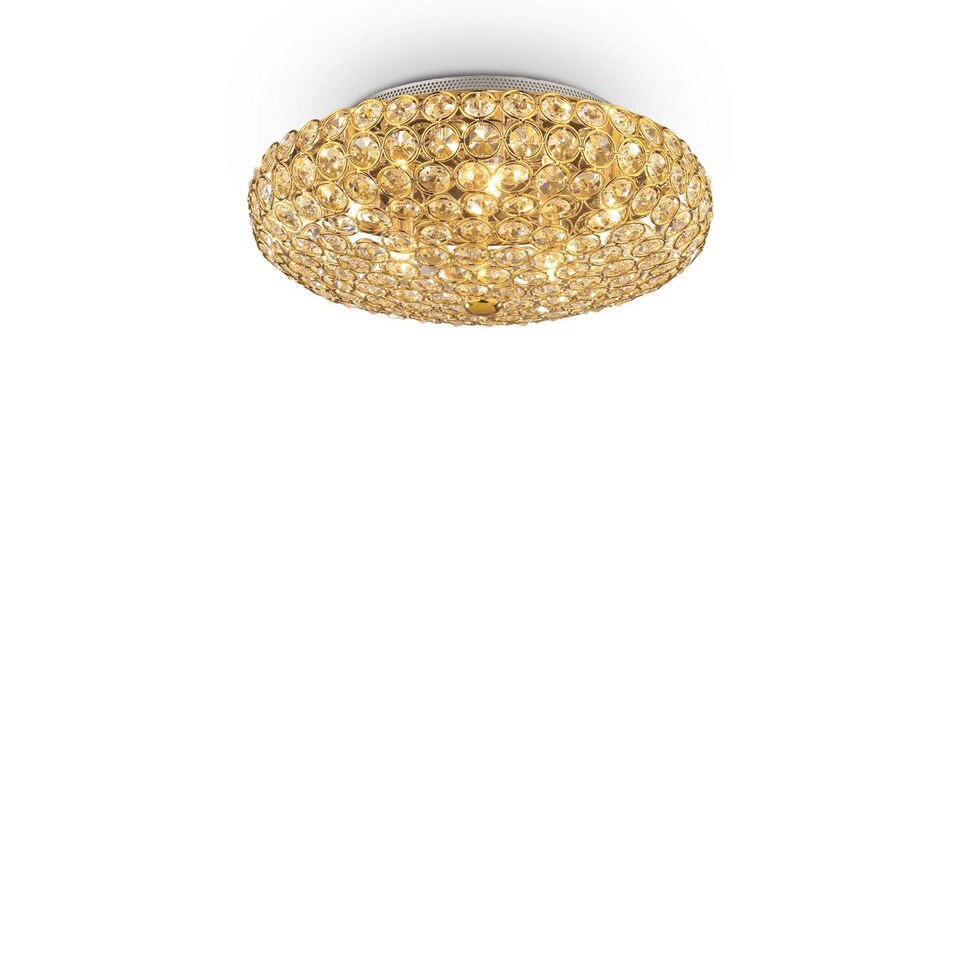 King 5 Light Ceiling Light Gold