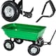 image 9 of Heavy Duty Green Garden Cart with Tipping Barrow Trolley