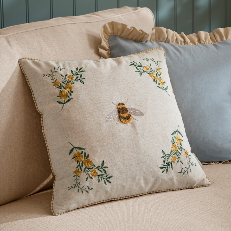 image 1 of Wylder Ramble Bee Tufted Cushion