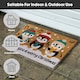 image 4 of JVL Festive Christmas Coir Doormat with Latex Back 40x58cm, Penguins
