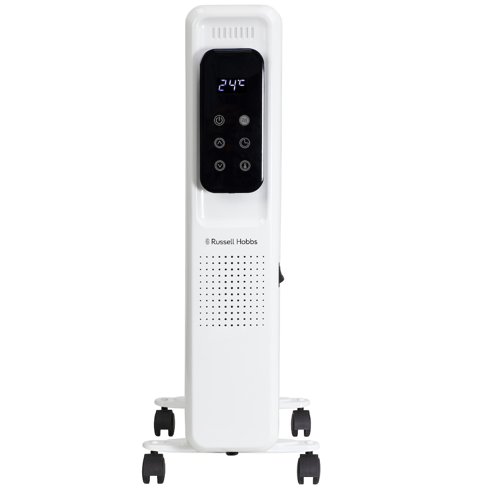 image 1 of Russell Hobbs RHOFR2521-D 2.5kW Digital Touch Control 11-fin Oil Filled Radiator in White