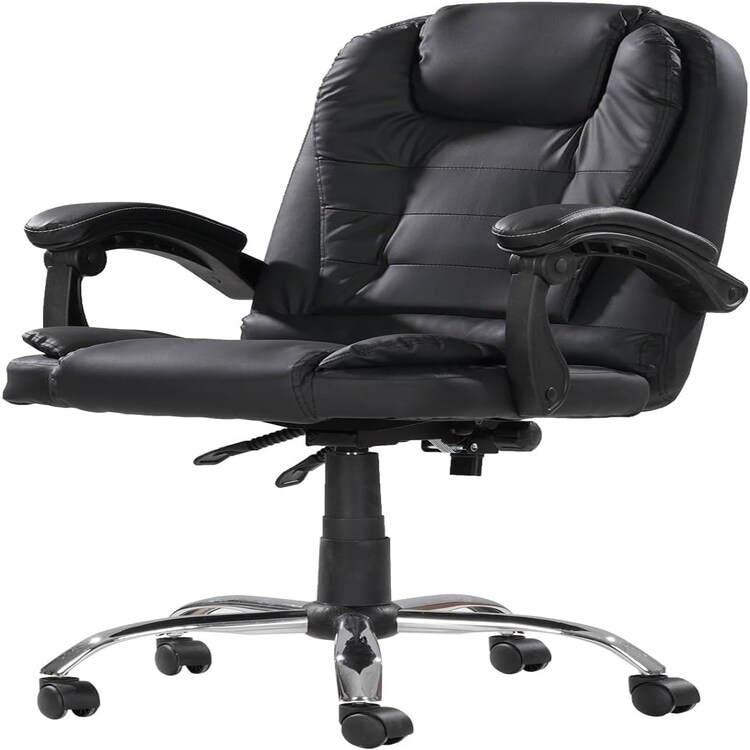 Alivio Executive Office Chair, Heavy Duty High Back Desk Chair, Ergonomic Recliner Computer Chair With Tilt Function For Home & Office (Black) Black