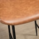 image 8 of HOMCOM Bar Stools Set of 2, PU Leather Bar Chairs with Back and Steel Legs