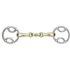 Shires Brass Lozenge Horse Bevel Bit - Brass - 5in
