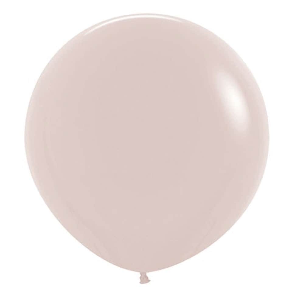Fashion White Sand Jumbo Biodegradable Latex Balloons 61cm / 24 in - Pack of 3