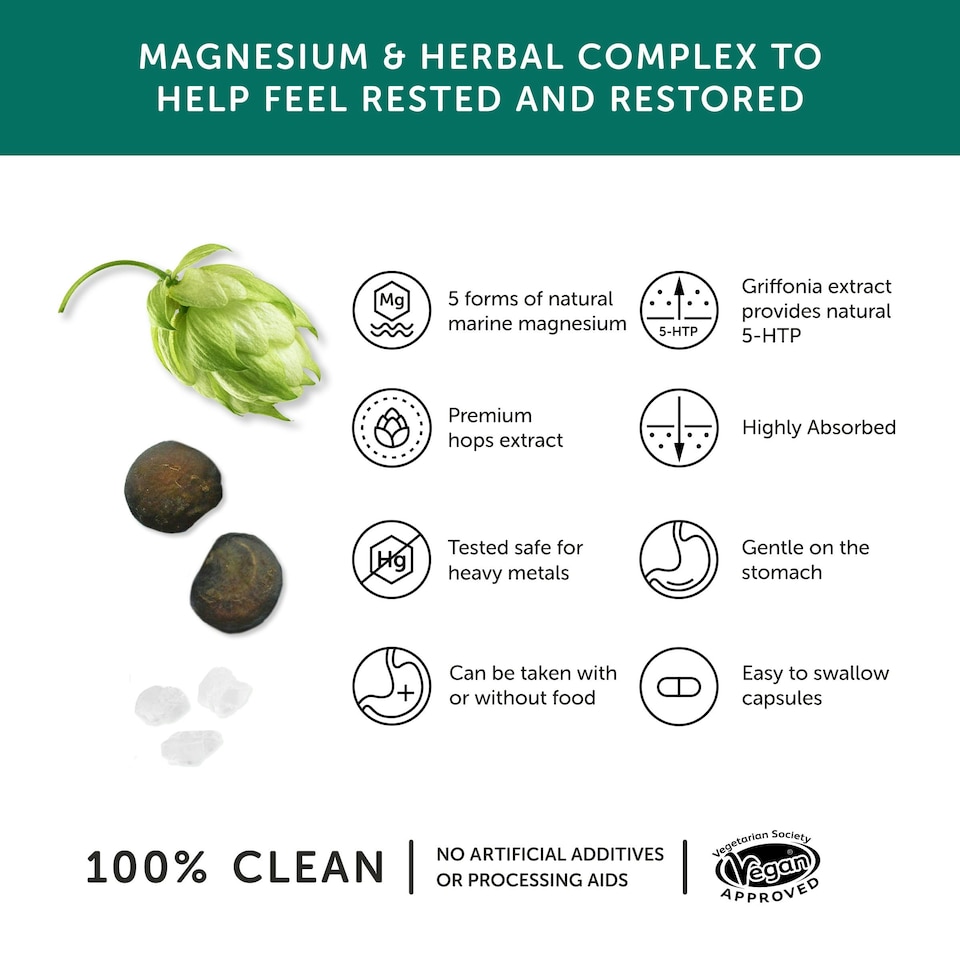image 1 of Together Health Night Time- Magnesium & Herbal Sleep Aid- 30 Capsules