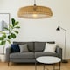 image 5 of CGC Large 50cm Natural String Round Woven Easy Fit Lampshade Brown