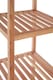image 3 of ARLA 5 Tier Walnut Wood Bathroom Shelf Unit | Cream