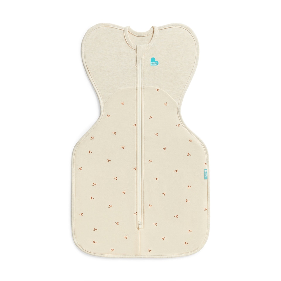 image 1 of Love to Dream Swaddle Up Twigs Oatmeal 1.5 TOG Baby Swaddle - 3.5-6kg