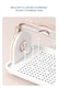 image 4 of Living and Home Baby Bottle Drying Rack Storage Box with Dual Flip-Up Covers | Pink