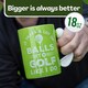 image 5 of 18 oz. Golf Mug -  It Takes Balls MOB Green