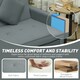 image 8 of HOMCOM Reversible L-Shaped Sectional Sofa Bed with Cushions, Grey 