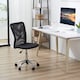 image 2 of Vinsetto Office Chair, Armless Desk Chair, Adjustable Computer Swivel Chair with Rolling Wheels and Mesh Back for Home Work Study, Black