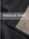 image 3 of Triple Woven Blackout Velvet Ring Top Curtains with Cascading Diamante Studs 117cm x 137cm Black | Black | Black | 1