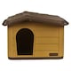 image 3 of URBNLIVING Plastic Dog House Outdoor Pet Kennel Shelter | Multi | Mustard | S | 1