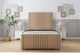 image 1 of Sloomy Harrington Latte Dumfries Bed Frame With Mattress With 50" Upholstered Headboard 5' King