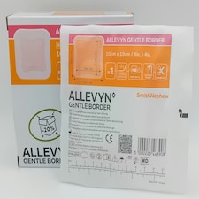 Allevyn Gentle Border Soft Silicone Dressing 10x10 Box of 10