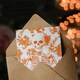 image 3 of Stylish Scary Skeleton Orange Fun Trick or Treat Scary Halloween Card
