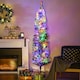 image 2 of HOMCOM 6' Artificial Christmas Tree with Flocked Tips, LED Lights, Decoration