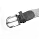 image 5 of Coco Equestrian Grey Unisex Child Woven Elastic Fabric Braided Canvas Horse Riding Stretch Belt Grey