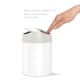 image 2 of Simplehuman 1.5L Mini Bin, White Steel