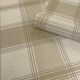 image 1 of Carmella Check Beige Wallpaper Brown | Beige