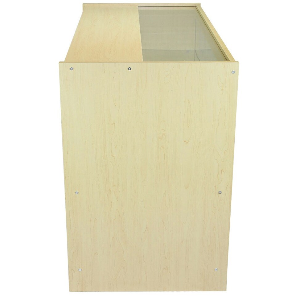 image 1 of C1200 Shop Counter - Maple Brown